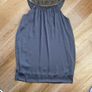 Brand New Savida Grey Bead Satin Dress Size 12 Image 3