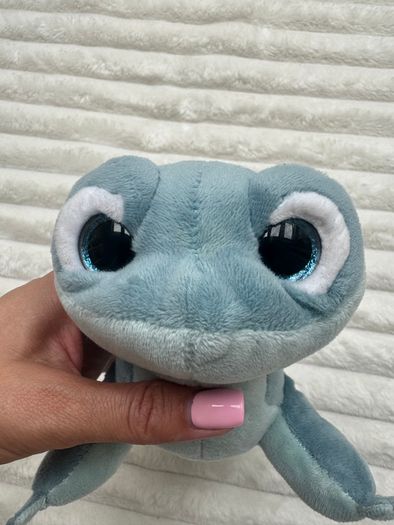 TY Frozen 2 Plush Sparkle BRUNI The Fire Spirit Salamander NOT Working Damaged eyes Used  Please look at the pictures