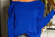 Oversize Sweater With Low-cut Back Size Uni