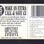 1995 Ireland 20 unit Lifestyle Sports '95 (Schlumberger SC7) Call Card Used. Telecom Eireann card number 1112 Image 2