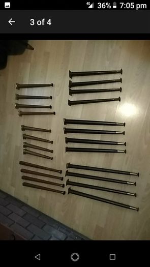 Vintage Ebonized Legs