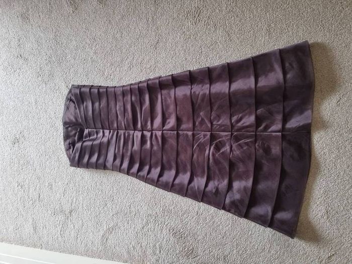 Brown tiered formal dress