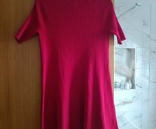 Tommy Hilfiger sports jumper style skater knit spring red dress M/L 10 12 14 16