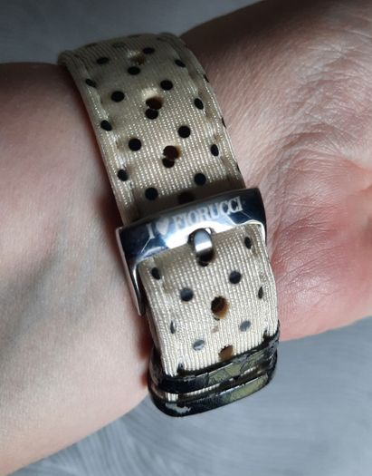 RARE Vintage Fiorucci "Rear Window" Pin-Up Watch - Polka Dot Strap