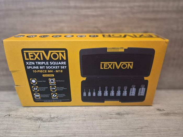 Lexivon Xzn Triple Square Spline Bit, Size M4 M5 M6 M8 M10 M12 M14 M16 M18