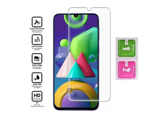 For Samsung Galaxy M31 Tempered Glass Screen Saver Protector Case Friendly New - FHT05SMTG