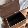 Vintage Brass Fireplace Companion Set & Coal Box Image 6