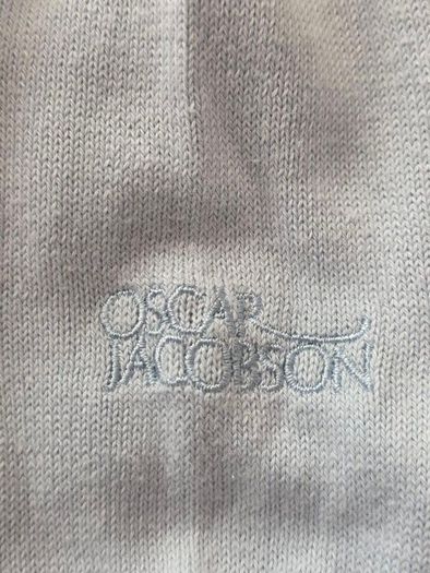 Oscar Jacobson Men's Quarter Zip Knit Jumper Size XL
