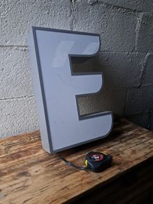 Large Aluminium Letter E