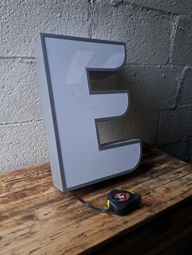Large Aluminium Letter E