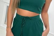 Ribbed set with shorts