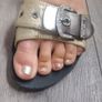 Genuine leather sandals with rhinestones size 35 Image 9