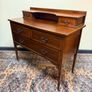 Edwardian Inlaid Mahogany Dressing Table / Chest of Drawers on Castors Image 2
