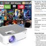 Portable HD Projector and  120 Projection Screen Almost new Image 4