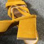 M&S Yellow Mustard Multi Strap Sandals Size 3.5! Image 3