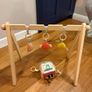 Mamas and Papas Wooden Play Gym with Play Cube Image 2