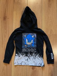 Sonic the hedgehog Boys Hooded Top with sequins 8 years