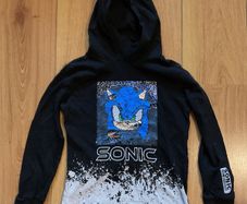Sonic the hedgehog Boys Hooded Top with sequins 8 years
