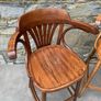 A Pair of bentwood highstools. Image 3