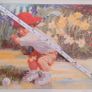 Corinne  Hartley  Framed Signed Print  "Get  Ready" Image 3