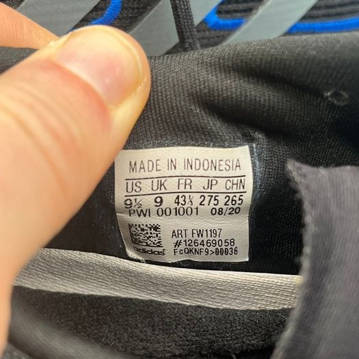 Adidas Mens Supernova Running Black Trainers [FW1197] VGC UK 9 EU 43 1\3