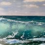 ORIGINAL OIL PAINTING, Sea Painting, Ocean Wave Wall Art, Living Room Wall Art, Oil Painting on canvas (50/40 cm.) Image 8
