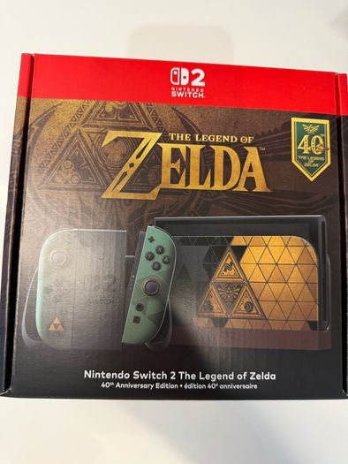 Nintendo Switch 2 - The Legend of Zelda 40th Anniversary Edition console
