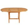 5 Piece Garden Dining Set Solid Teak Wood Image 3