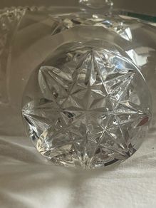 Original small Irish crystal basket