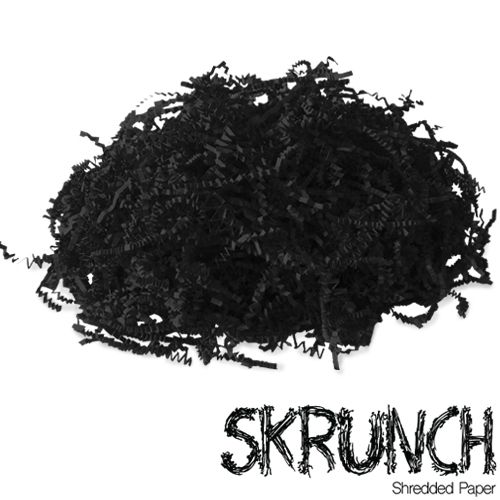 SKRUNCH - Black Shredded Paper - Crinkle cut