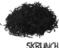 SKRUNCH - Black Shredded Paper - Crinkle cut