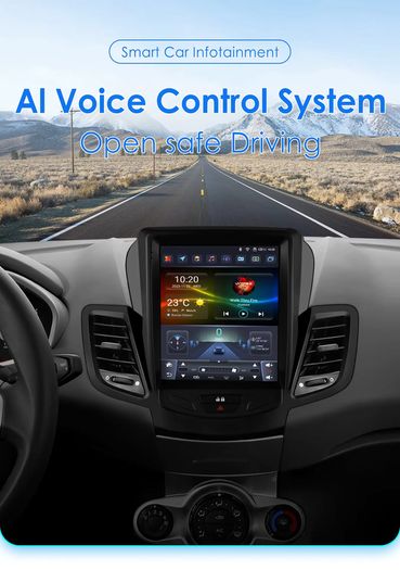 2Din Android 14 Car Multimedia Player for Ford Fiesta MK7 2009-2016 GPS Carplay Auto 4G AI Intelligent Screen Autoradio 360 Cam