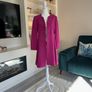 Ladies Fuchsia-Pink, Bow-front Flared Coat from Savida. Size UK 10 / EU 38 Image 5