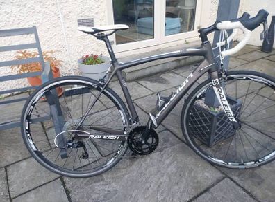 raleigh carbon  bike
