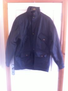 mens 3/4 leather jacket XL