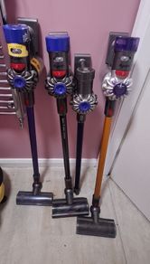 4 x Dyson vacuums working + 2 charger may suit parts or repairs