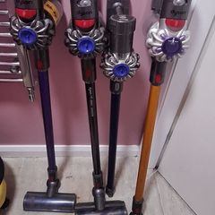 4 x Dyson vacuums working + 2 charger may suit parts or repairs