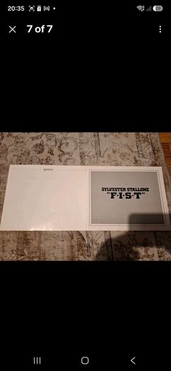 1978 F.I.S.T Press Kit Sylvester Stallone (Fist)