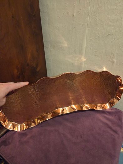 Solid Copper Henry Loveridge & Co "Kidney" tray
