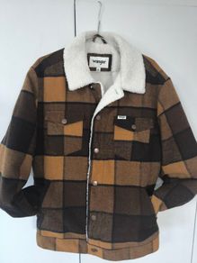 Wrangler Mens wool trucker jacket