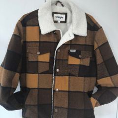 Wrangler Mens wool trucker jacket