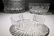 Vintage Cut Glass Bowls (Includes Signed Tyrone Crystal)