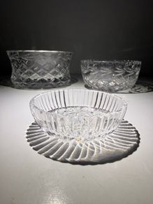 Vintage Cut Glass Bowls (Includes Signed Tyrone Crystal)