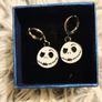 Jack Skellington Gothic Clip-On Earrings Nightmare Before Christmas Inspired Image 5