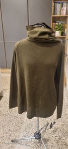 Sarah Pancini Reversible sweater khaki & brown