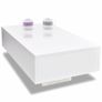 Coffee Table High Gloss White Image 2