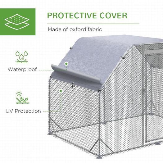 Large outdoor chicken run
