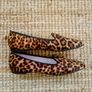 Pretty Loafers Pony Skin Leopard Print Flats Size 4 Image 2