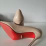 Nude Real Leather High Heels. New. Size 37 Image 4