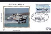 1981 Guernsey Benham Silke Cover showing Inter Island Transport Hydrofoil tying 18p Hydrofoil Commemorative stamp